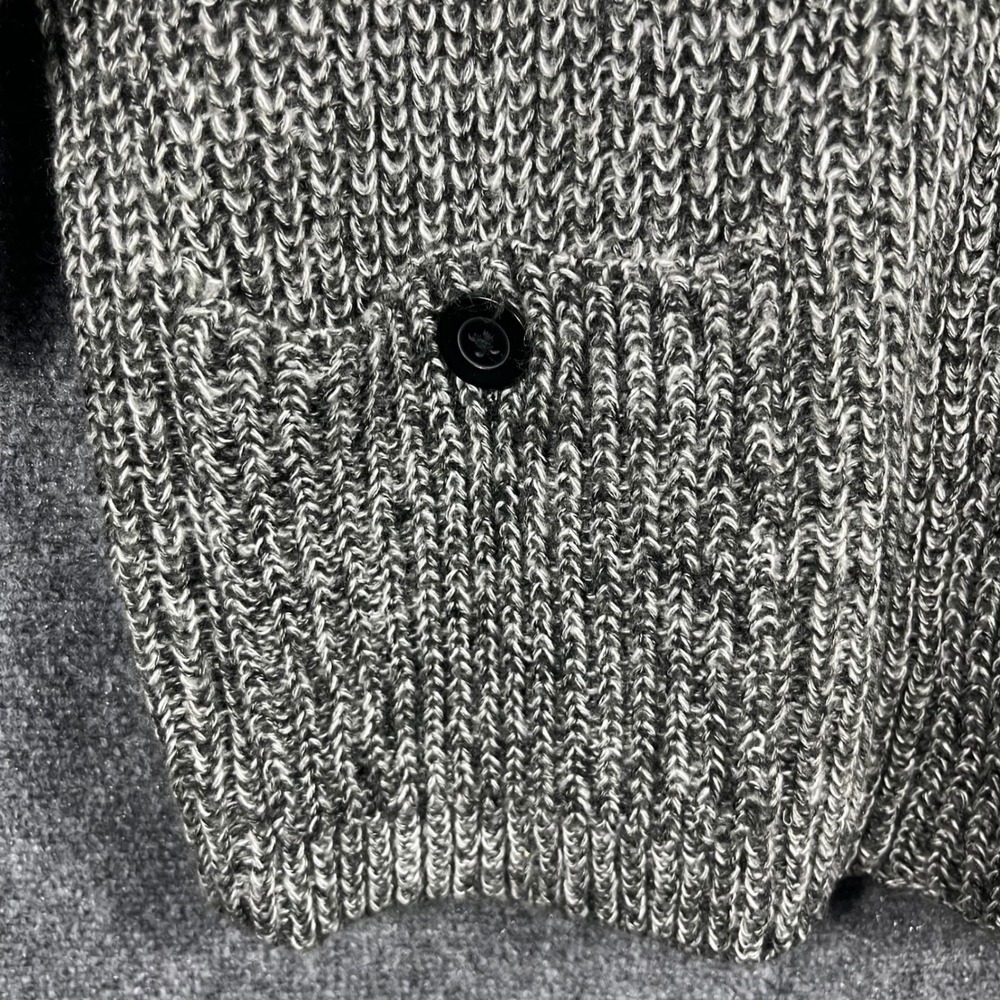 Jones New York Cardigan Women Medium Black White Marled Knit Shawl Collar NWT - Picture 4 of 9